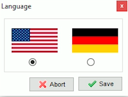 Opções de idioma para painel do Xampp