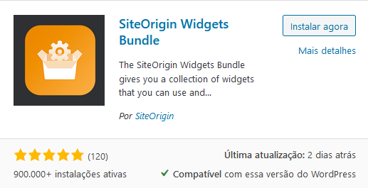 Plugin da SiteOrigin, Widgets Bundle